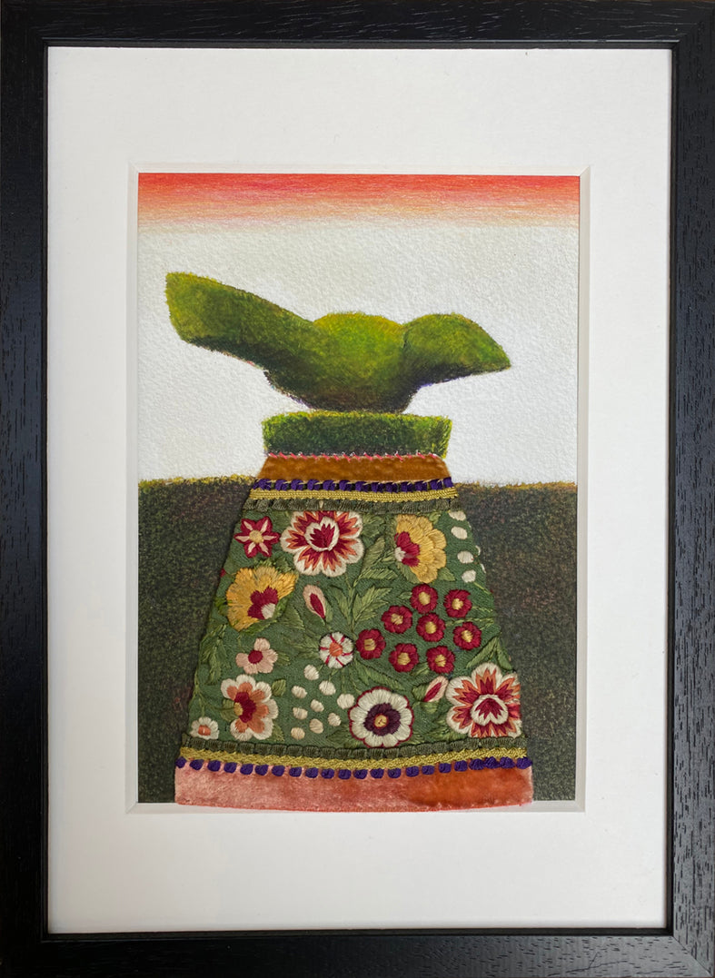 Birds in Skirts: 1 The Wonky Embroidery Bird